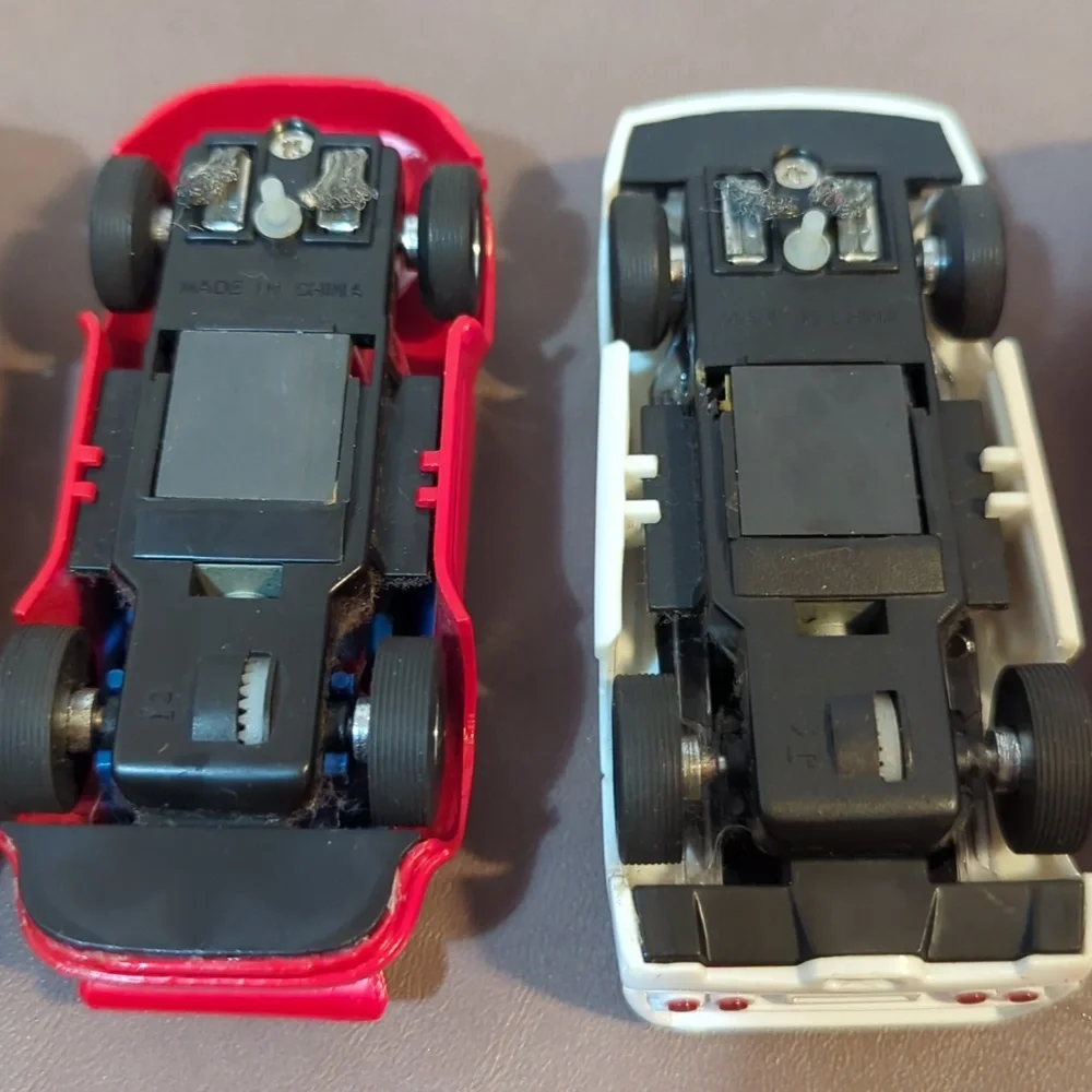 5 Vintage Slot Cars Porsche Lamborghini Ferrari Mercedes Benz Martini Racing